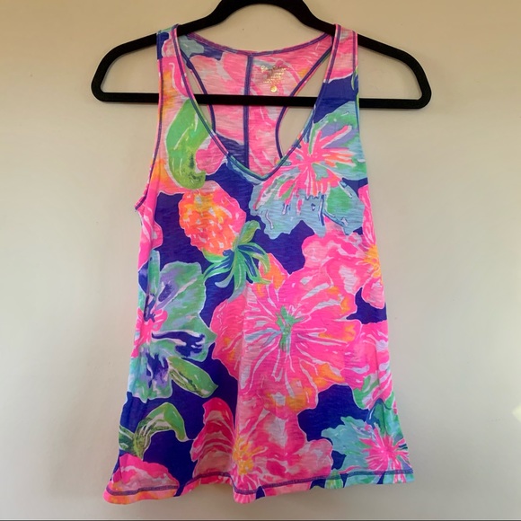 Lilly Pulitzer Tops - Lilly Pulitzer Luxletic Razorback Tank
